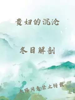 贵妇的沉沦