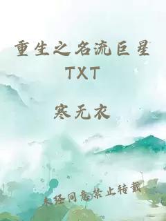 重生之名流巨星TXT