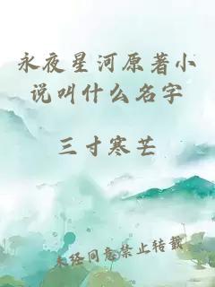 永夜星河原著小说叫什么名字