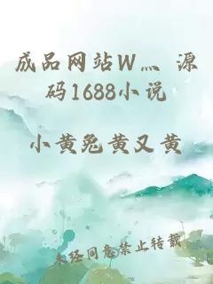 成品网站W灬 源码1688小说