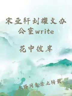 宋亚轩刘耀文办公室write