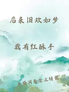 后来旧欢如梦