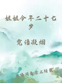 姐姐今年二十七岁