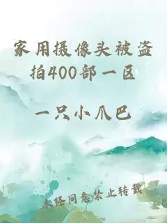 家用摄像头被盗拍400部一区