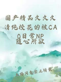 国产精品久久久清纯校花的被CAO日常NP