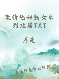 激情艳妇熟女系列短篇TXT